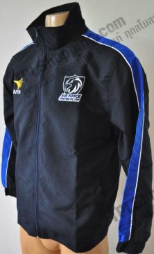 เสื้อบอลไทย เสื้อฟุตบอลไทย เสื้อแจ็คเก็ตแอร์ฟอร์ซ ยูไนเต็ด สีดำ ปี 2012-2013