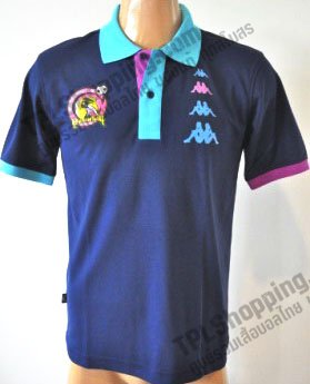 เสื้อบอลไทย เสื้อฟุตบอลไทย เสื้อโปโลชัยนาท เอฟซี ปี 2012-2013 สีน้ำเงิน