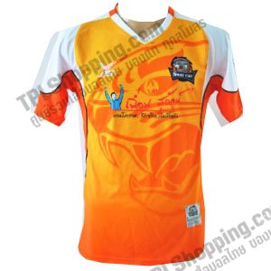 เสื้อบอลไทย เสื้อฟุตบอลไทย เสื้อนครราชสีมา เอฟซี ปี 2012-2013 ทีมเหย้า สีส้ม