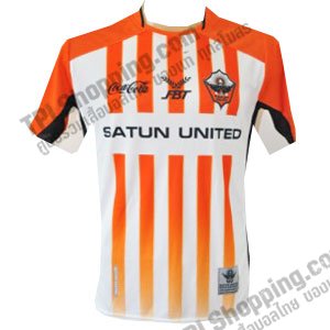 เสื้อบอลไทย เสื้อฟุตบอลไทย เสื้อสตูล ยูไนเต็ด ปี 2012-2013 ทีมเหย้า สีขาวส้ม