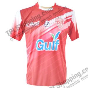 เสื้อบอลไทย เสื้อฟุตบอลไทย เสื้อสระบุรี เอฟซี ปี 2012-2013 ทีมเหย้า สีแดง