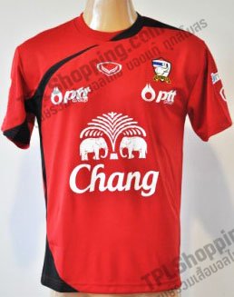 เสื้อบอลไทย เสื้อฟุตบอลไทย เสื้อซ้อมทีมชาติไทย เสื้อฟุตซอลทีมชาติไทย เสื้อทีมชาติไทย เสื้ออุ่นเครื่องฟุตซอลทีมชาติไทย 2012-2013 แกรนด์สปอร์ต สีแดง