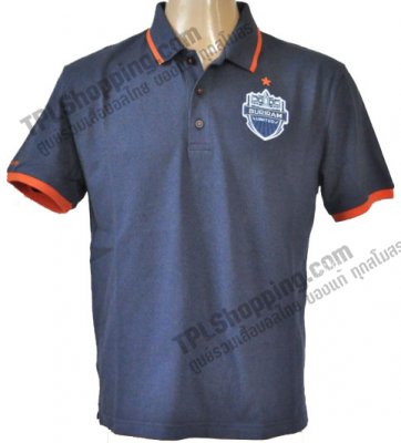 เสื้อบอลไทย เสื้อฟุตบอลไทย เสื้อโปโลบุรีรัมย์ ยูไนเต็ด ปีฤดูกาล 2013-2014 สีกรมท่า