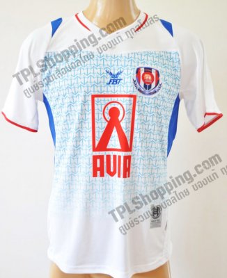 เสื้อบอลไทย เสื้อฟุตบอลไทย เสื้อราชนาวี เอฟซี ปี 2013-2014 ทีมเหย้า สีขาว
