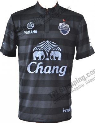 เสื้อบอลไทย เสื้อฟุตบอลไทย เสื้อบุรีรัมย์ ยูไนเต็ด Buriram United 2013-2014 สีดำเทา