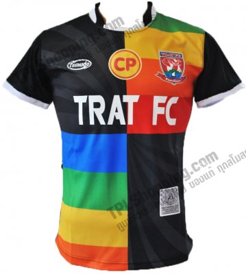 เสื้อบอลไทย เสื้อฟุตบอลไทย เสื้อตราด เอฟซี ปี 2013-2014 ทีมเยือน สีดำ
