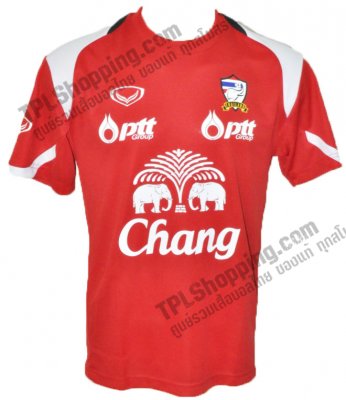 เสื้อบอลไทย เสื้อฟุตบอลไทย เสื้อซ้อมทีมชาติไทย 2013-2014 สีแดง