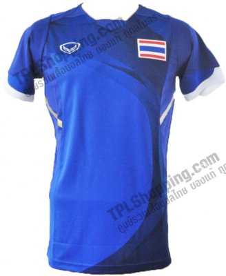 เสื้อบอลไทย เสื้อฟุตบอลไทย เสื้อแข่งซีเกมส์ครั้งที่ 27 ปี 2013 ที่พม่า สีน้ำเงิน