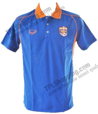 เสื้อบอลไทย เสื้อฟุตบอลไทย เสื้อโปโลสิงห์ท่าเรือ เอฟซี ปี 2013-2014 สีน้ำเงิน