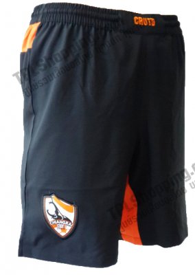 เสื้อบอลไทย เสื้อฟุตบอลไทย กางเกงแข่งเชียงราย ยูไนเต็ด ปี 2014-2015 สีดำ
