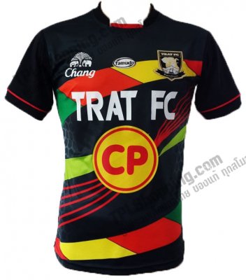 เสื้อบอลไทย เสื้อฟุตบอลไทย เสื้อตราด เอฟซี ปี 2014-2015 สีดำ