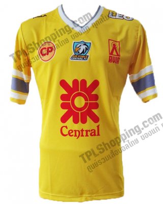 เสื้อบอลไทย เสื้อฟุตบอลไทย เสื้อผู้รักษาประตูแอร์ฟอร์ซ เซ็นทรัล เอฟซี ปี 2014-2015 สีเหลือง