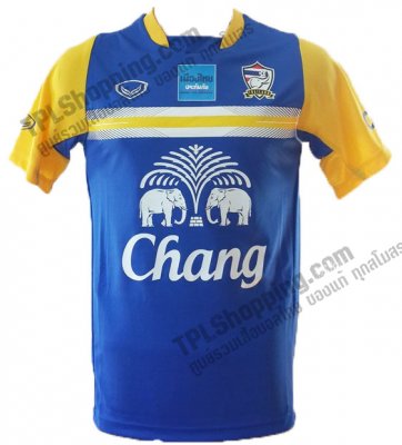 เสื้อบอลไทย เสื้อฟุตบอลไทย เสื้อซ้อมทีมชาติไทย 2014-2015 สีน้ำเงิน
