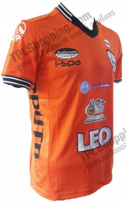 เสื้อบอลไทย เสื้อฟุตบอลไทย เสื้อเชียงราย ยูไนเต็ด ทีมเหย้า ปี 2014-2015 เกรดนักเตะ สีส้ม