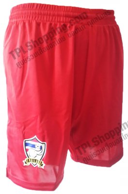 เสื้อบอลไทย เสื้อฟุตบอลไทย กางเกงทีมชาติไทย กางเกงแข่ง AFF Suzuki Cup 2015 สีแดง