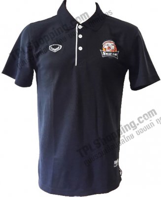 เสื้อบอลไทย เสื้อฟุตบอลไทย เสื้อโปโลนครราชสีมา เอฟซี (โคราช เอฟซี) ปี 2015-2016 สีดำ
