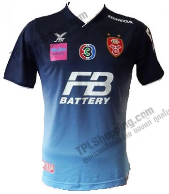เสื้อบอลไทย เสื้อฟุตบอลไทย เสื้อบีอีซีเทโรศาสน 2015-2016 ทีมเยือน สีกรมท่า
