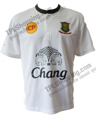 เสื้อบอลไทย เสื้อฟุตบอลไทย เสื้ออาร์มี่ ยูไนเต็ด ปี 2015-2016 ทีมเยือน สีขาว