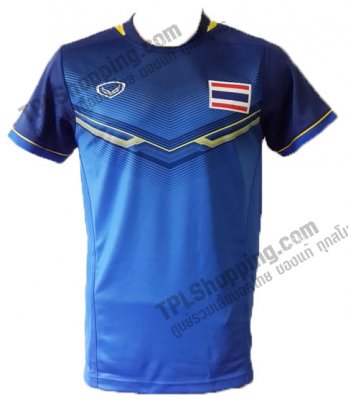 เสื้อบอลไทย เสื้อฟุตบอลไทย เสื้อแข่งซีเกมส์ครั้งที่ 28 ปี 2015 ที่สิงคโปร์ สีน้ำเงิน