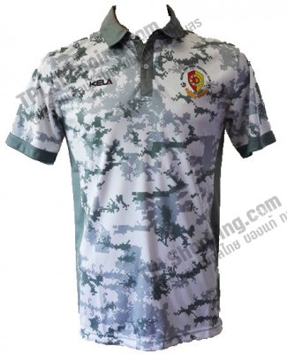 เสื้อบอลไทย เสื้อฟุตบอลไทย เสื้อแข่งสโมสรทหารบก เอฟซี ปี 2015-2016 เยือน สีขาวลายพลาง