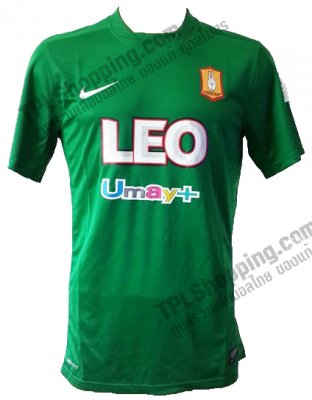 เสื้อบอลไทย เสื้อฟุตบอลไทย เสื้อบางกอกกล๊าส เอฟซี ปี 2015-2016 ทีมเหย้า สีเขียว