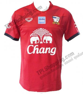 เสื้อบอลไทย เสื้อฟุตบอลไทย เสื้อซ้อมทีมชาติไทย 2015-2016 สีแดง