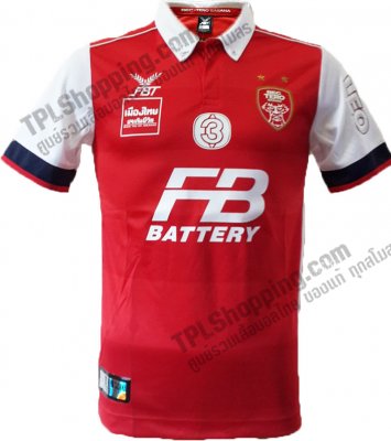 เสื้อบอลไทย เสื้อฟุตบอลไทย เสื้อบีอีซีเทโรศาสน 2016 ทีมเหย้า สีแดง