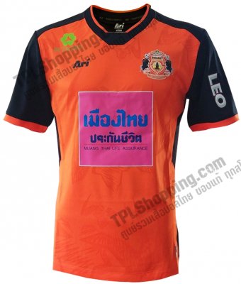 เสื้อบอลไทย เสื้อฟุตบอลไทย เสื้อศรีสะเกษ เอฟซี ปี 2017 ทีมเหย้า สีส้ม