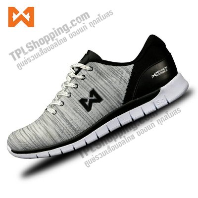 เสื้อบอลไทย เสื้อฟุตบอลไทย รองเท้า WARRIX MAXIMUM RUNNER 5.0 | WF-1304 ขาว-เทา