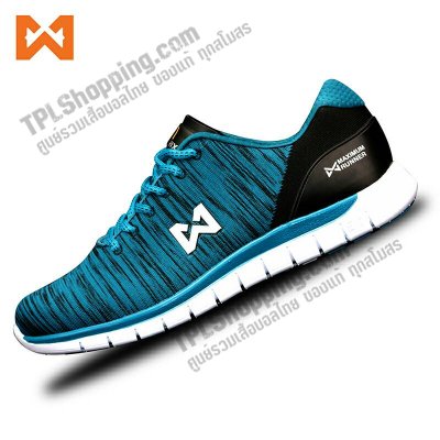 เสื้อบอลไทย เสื้อฟุตบอลไทย รองเท้า WARRIX MAXIMUM RUNNER 5.0 | WF-1304 สีฟ้า-ดำ