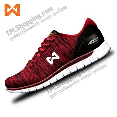 เสื้อบอลไทย เสื้อฟุตบอลไทย รองเท้า WARRIX MAXIMUM RUNNER 5.0 | WF-1304 สีแดง-ดำ