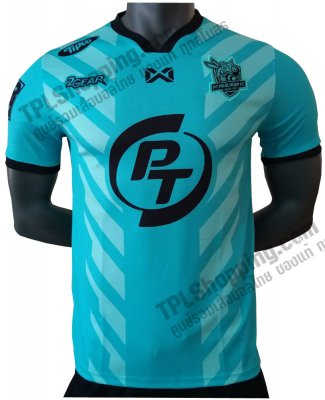 เสื้อบอลไทย เสื้อฟุตบอลไทย เสื้อพีทีประจวบฯ เอฟซี 2019 ทีมเยือน สีฟ้า