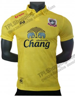 เสื้อบอลไทย เสื้อฟุตบอลไทย เสื้อสุพรรณบุรี เอฟซี ปี 2019 ทีมเยือน สีเหลือง
