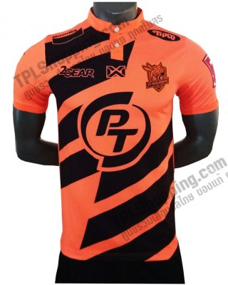 เสื้อบอลไทย เสื้อฟุตบอลไทย เสื้อพีทีประจวบฯ เอฟซี 2020 ทีมเหย้า สีส้ม