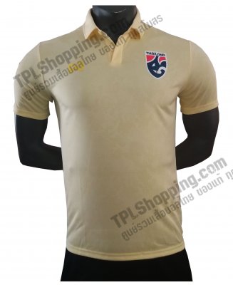 เสื้อบอลไทย เสื้อฟุตบอลไทย เสื้อเชียร์ทีมชาติไทย Warrix 2020 สีเหลือง PW20-1 