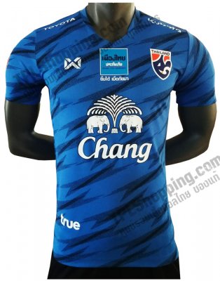 เสื้อบอลไทย เสื้อฟุตบอลไทย เสื้อซ้อมทีมชาติไทย 2020 (W20-03) ใหม่ล่าสุด สีน้ำเงิน