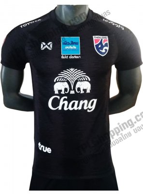 เสื้อบอลไทย เสื้อฟุตบอลไทย เสื้อซ้อมทีมชาติไทย 2021-01 ล่าสุด สีดำ