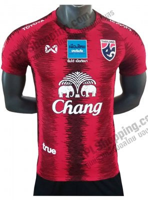 เสื้อบอลไทย เสื้อฟุตบอลไทย เสื้อซ้อมทีมชาติไทย 2021-01 ล่าสุด สีแดง