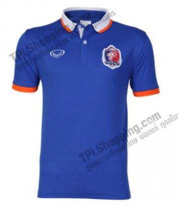 เสื้อบอลไทย เสื้อฟุตบอลไทย เสื้อโปโลคอปกทีมท่าเรือ 2020  (สีน้ำเงิน)