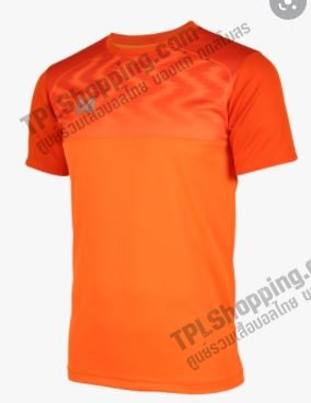 เสื้อบอลไทย เสื้อฟุตบอลไทย WARRIX เสื้อฟุตบอลคอกลม สีส้ม