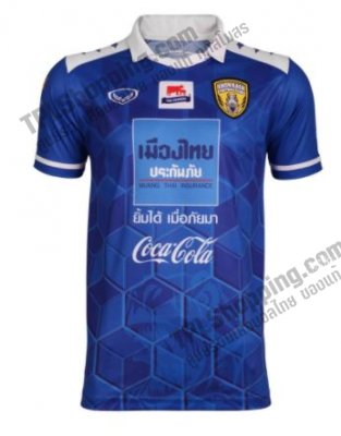 เสื้อบอลไทย เสื้อฟุตบอลไทย เสื้อทีมขอนแก่น เอฟซี 2021/2022 สีน้ำเงิน