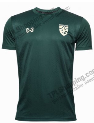 เสื้อบอลไทย เสื้อฟุตบอลไทย เสื้อเชียร์ทีมชาติ 2021-2022 Warrix  สีเขียว