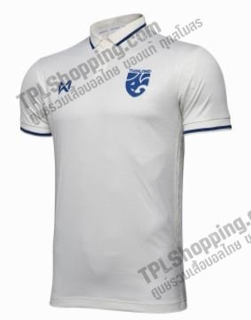 เสื้อบอลไทย เสื้อฟุตบอลไทย เสื้อแข่งทีมชาติ 2021-2022 Warrix สีขาว ล่าสุด (เกรดแฟนบอล)