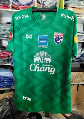 เสื้อบอลไทย เสื้อฟุตบอลไทย เสื้อซ้อมทีมชาติไทย 2020 W20-01 ใหม่ล่าสุด สีเขียว