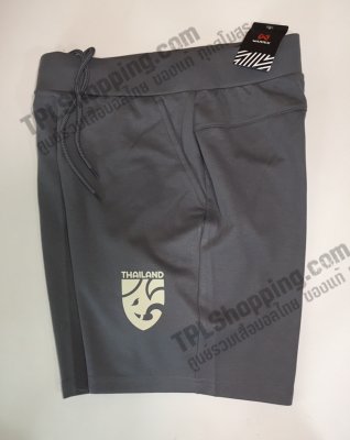 เสื้อบอลไทย เสื้อฟุตบอลไทย กางเกงขาสั้นลำลองทีมชาติไทยวอริกซ์ 2022/01 สีเทา
