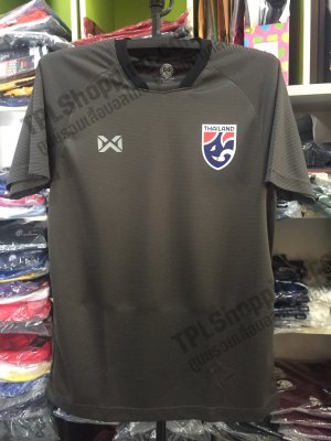 เสื้อบอลไทย เสื้อฟุตบอลไทย เสื้อซ้อมทีมชาติไทย 2022-04 ล่าสุด สีดำ 