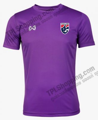 เสื้อบอลไทย เสื้อฟุตบอลไทย เสื้อเชียร์ทีมชาติไทย 2022  199-02 สีม่วง