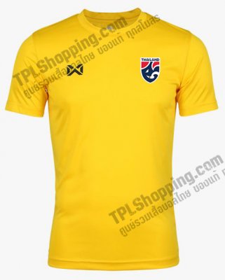เสื้อบอลไทย เสื้อฟุตบอลไทย เสื้อเชียร์ทีมชาติไทย 2022  199-01 สีเหลือง