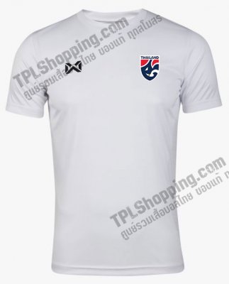 เสื้อบอลไทย เสื้อฟุตบอลไทย เสื้อเชียร์ทีมชาติไทย 2022  199-01 สีขาว