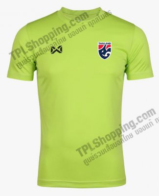 เสื้อบอลไทย เสื้อฟุตบอลไทย เสื้อเชียร์ทีมชาติไทย 2022  199-01 สีเขียวสะท้อนแสง